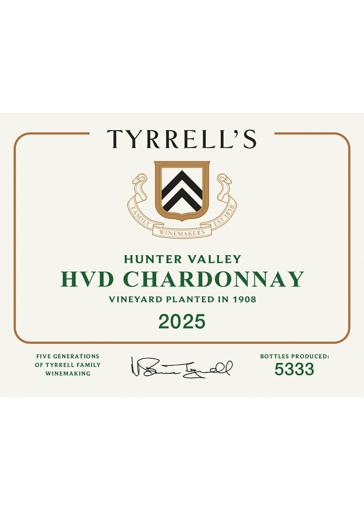 Tyrrell’s HVD Chardonnay - Hunter Valley, NSW 2025