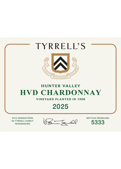 Tyrrell’s HVD Chardonnay - Hunter Valley, NSW 2025