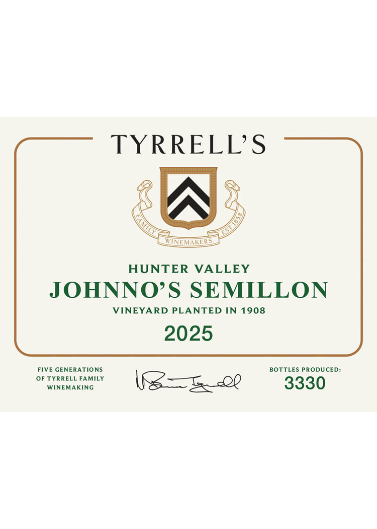 Tyrrell’s Johnno’s Semillon - Hunter Valley, NSW 2025